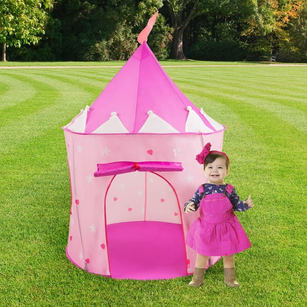 Hey! Play! Kids Play Tent, Princess Castle Pop Playhouse for Indoor