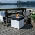 thumbnail image 3 of Table de foyer au propane en aluminium Pebble, 3 of 8