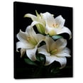 thumbnail image 2 of Designart "Pure Pearls In Floral Still Life" Flowers Floater Framed Canvas Prints, 2 of 5