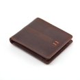thumbnail image 4 of Bifold RFID Protected Leather Wallet // Cow Pull-Up Leather in Brown, 4 of 4