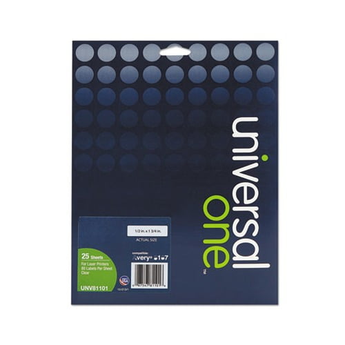 Deluxe Clear Labels Inkjet/Laser Printers, 0.5 x 1.75, Clear, 80/Sheet