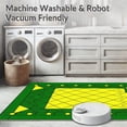 thumbnail image 5 of ODIKA 8'x10' Machine Washable Non-Slip Area Rug, Vibrant Pineapple Motif With Stylized Geometric Fruit High Traffic Rug, Green, 232873, 5 of 7