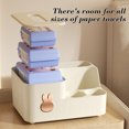 thumbnail image 3 of WRKEKC Clearance Large Floating-Cover Tissue Box with Shelf Function, Multi-Purpose Organizer for Small Items, Sturdy Plastic Bathroom or Kitchen Storage, 3 of 6