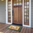 thumbnail image 3 of My Texas House Dark Green Plaid Indoor/Outdoor Layering Rug, 24" x 38", 3 of 5
