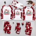 thumbnail image 4 of Family Christmas Pajamas, 2024 Family Christmas Pajamas Set Letter Printed Top Pajamas, 4 of 6
