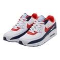 thumbnail image 3 of Nike Youth Air Max 90 LTR GS Leather Trainers (White/Chili Red-Midnight Navy, Numeric_6), 3 of 3