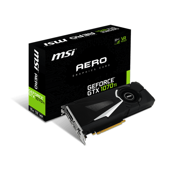 MSI GeForce GTX1070 Ti AERO 8GB Gdddr5 1683/8008 3xDP+HDMI+DVI PCIe x16 3.0 SLI