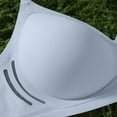 thumbnail image 4 of Zpanxa Seamless Bras for Women Wireless Breathable Back Smoothing Everyday T-Shirt Bra Blue 44D, 4 of 6