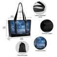 thumbnail image 2 of FORMRS Canvas Laptop Tote Bag for Women with 15.6" Computer Compartments Shoulder Handbag, Window Space, 2 of 7