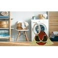 thumbnail image 2 of Ahgly Company Machine Washable Indoor Round Transitional Metallic Gold Area Rugs, 6' Round, 2 of 7