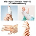 thumbnail image 3 of 6pcs Finger Splint, Trigger Finger Splint with Belt-in Aluminum Splint & Adjustment Tape Stick, Finger Brace to Recovery, Sports Injury, Finger Broken, Strained, Sprained, for Thumb, Index, Midd, 3 of 7