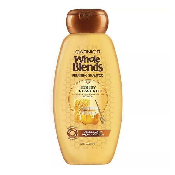 Garnier Whole Blends Repairing Shampoo with Honey Treasures, 22 Oz, 3 Pack