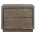 thumbnail image 2 of SAFAVIEH Couture Steve Contemporary Nightstand with 2 Drawers, Light Brown, 2 of 14