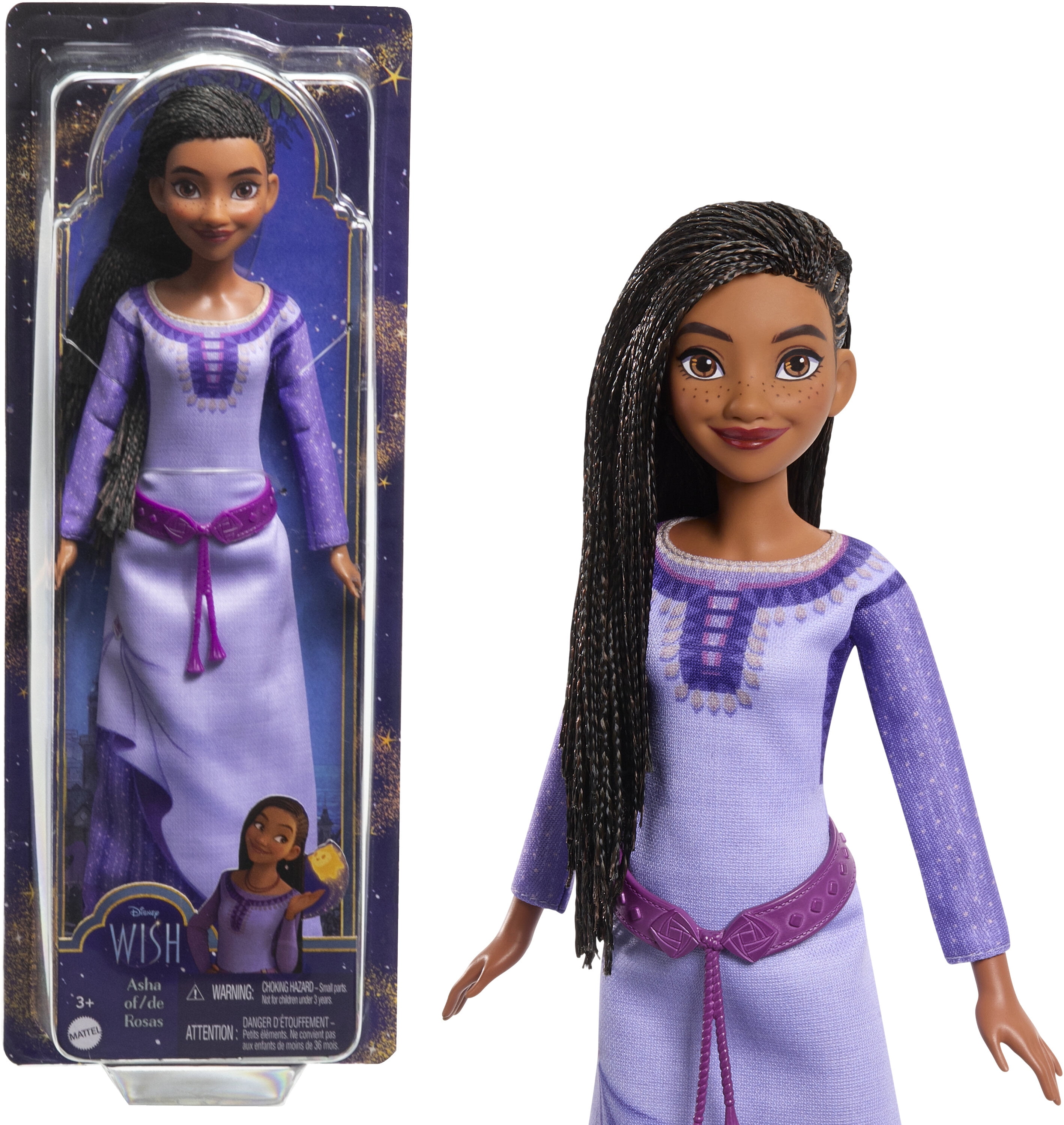 Disney's Wish Magical Star Playset with Asha of Rosas Mini Doll & 7  Surprise Wish Orbs