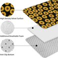 thumbnail image 5 of Black Small Sunflower Pattern Bathroom Rugs Sets 3 Piece,Toilet Cover Set,Absorbent Non Slip Bathroom Mats Sets with U-Shaped Contour Rug Toilet Rug Set, 5 of 5