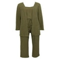 thumbnail image 4 of Women‘s 3 Piece Lounge Set Pajama Set Sweatsuits Open Front Cardigan Tank Tops Wide Legs Pants Outfits, 4 of 7