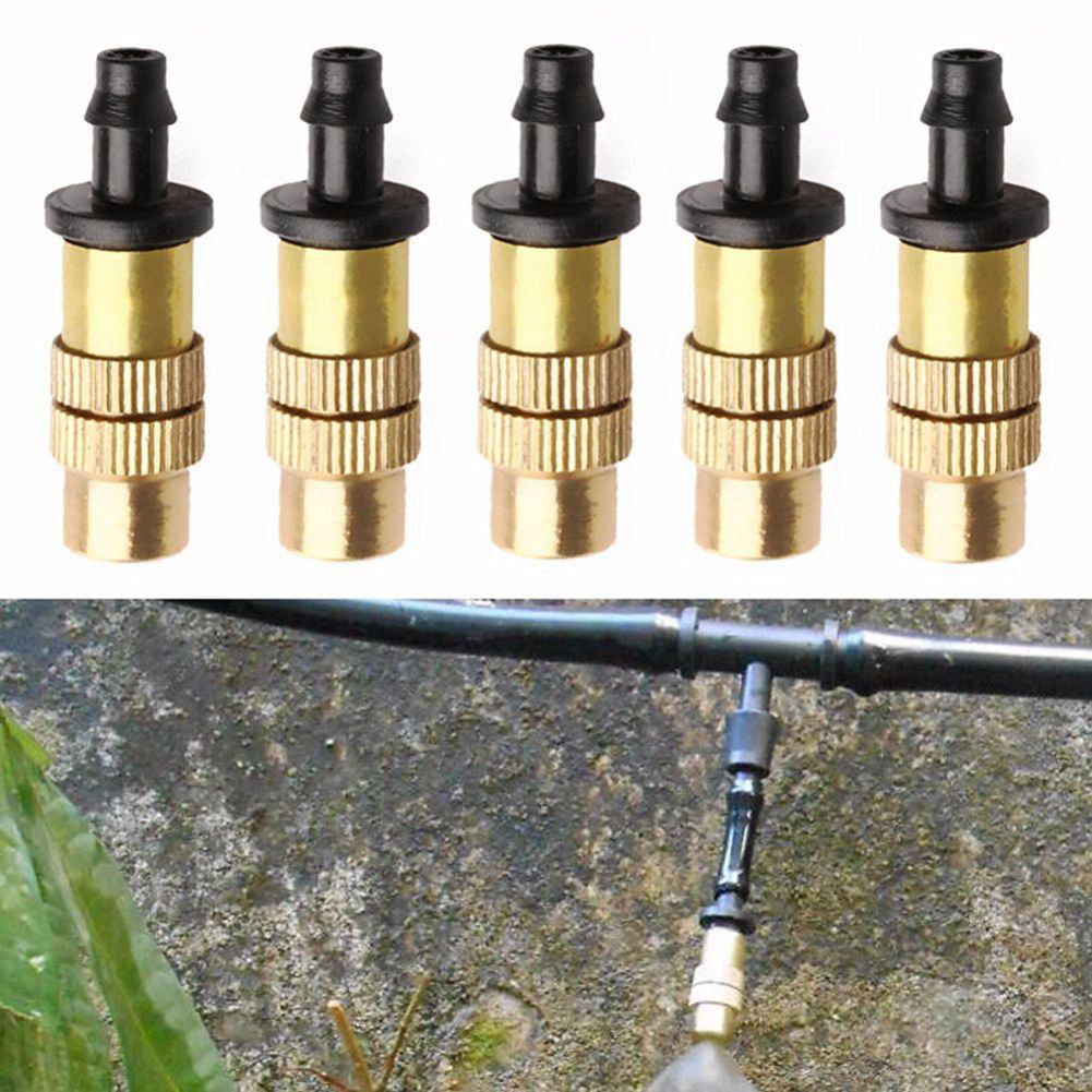 Adjustable Misting Nozzle Gardening Watering Brass Spray Sprinkler Sprayer X5 