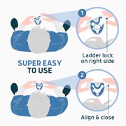 Bell Clamp by Lunderg - The ONLY Ergonomic Incontinence Clamp for Men with 3 Adjustable Sizes, Bell Shaped Frame and Anatomical Cutouts for ALL Day Comfort - Male Incontinence Products