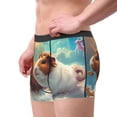 thumbnail image 2 of Fotbe Cloud Guinea Pig Calzoncillos Tipo Boxer con Bolsa de Soporte Total para Hombre, X-Temp Fresco, Transpirable y de Secado Rápido-Small, 2 of 5