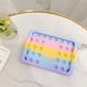 thumbnail image 3 of Estuche De Juguete Push Bubble Fidget Compatible Con Ipad Estuche Elegante A Prueba De Golpes Con Liberación Suave De Arco Iris Minnieouse EL016826-02, 3 of 5