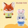 thumbnail image 2 of Zootopia Judy Hopps Nick Wilde Plush Toy Fox Bunny Doll Cute Birthday Gift, 2 of 5