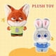 thumbnail image 2 of Zootopia Judy Hopps Nick Wilde Plush Toy Fox Bunny Doll Cute Birthday Gift, 2 of 5