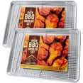 thumbnail image 1 of Baking Sheet with Rack, 13x18 inch, 2 Pack, Heavy Duty, Rust Free, Sheet pan with Rack, 1 of 5