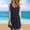 Navy, variant on Jerdar Women's Summer Casual U Neck Sundresses Pleated Knee Length Sleeveless Tank Dress XXL