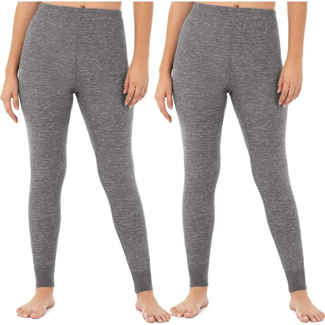 SURJDE Pantalon Thermique en Micro-Pâte Gaufrée pour Femmes Bas de Pyjama