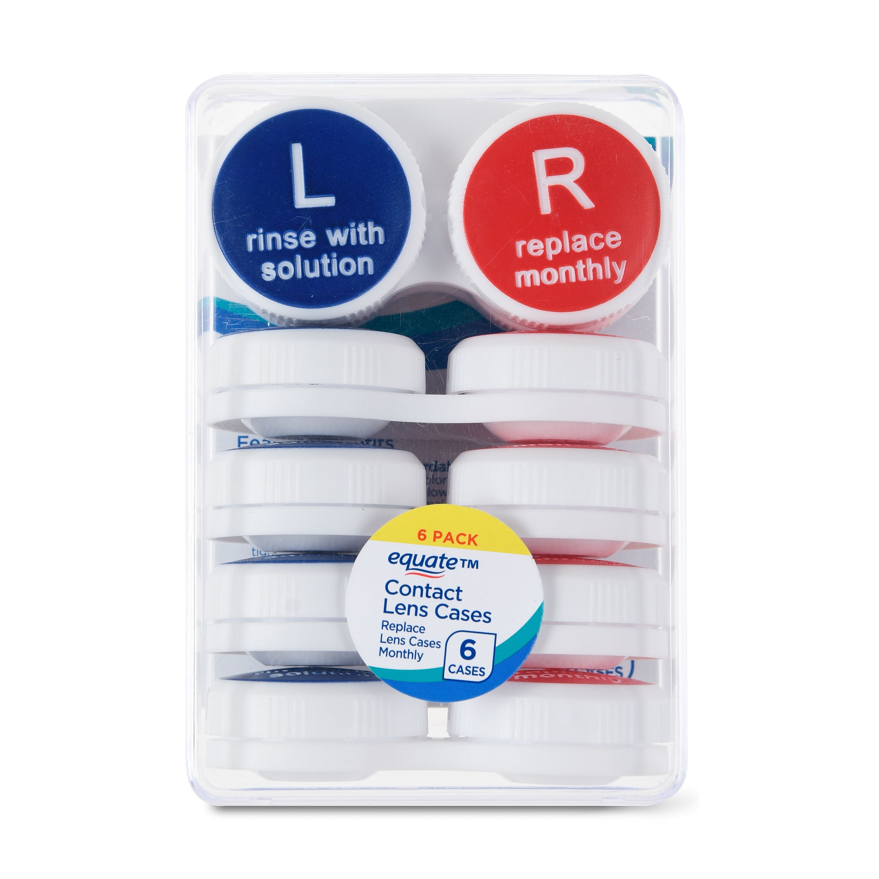 Equate Contact Lens Case- 6CT