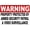 Warning Sign 3, variant on Warning Property Protected by Armed Security Patrol & Video Surveillance, 8"x12" Aluminum Tin Sign, Home Outdoor Garden Security, Safety Alert