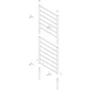 Panacea 84 Steel Ladder Trellis for Climbing Plants Outdoor, 84 Inch Garden Trellis