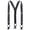 Dark Gray, variant on CTM 1.5 Inch Silky Feel Manhattan Button End Suspenders (Men)