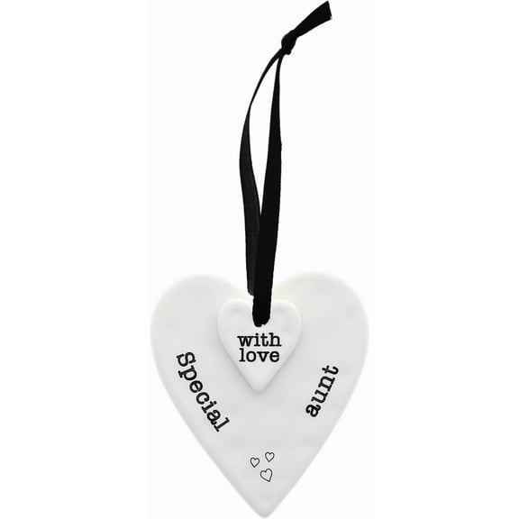 Pavilion Gift Company - Special Aunt  - 3" Ceramic Keepsake Heart Plaque