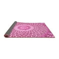 thumbnail image 2 of Ahgly Company Indoor Square Medallion Pink Traditional Area Rugs, 3' Square, 2 of 4