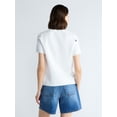 thumbnail image 3 of Free Assembly Women's and Women's Plus Embroidered Cardigan Sweater with Short Sleeves, Sizes XS-XXL, 3 of 5