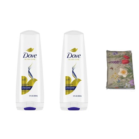 Dove Ultra Care Intensive Repair Deep Conditioner for Damaged Hair, with Keratin, 12 fl oz pack of 2 With Tissue