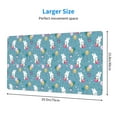 thumbnail image 3 of Kdxio Rabbit And Balloon Print Large Gaming Mouse Pad,Non-Slip Base,Water Resist Keyboard Pad for Gamer,Office & Home,29.5 x 15.8 in, 3 of 9