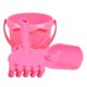 thumbnail image 5 of Toy Buckets For Kids Beach Fun Pink Sand Beach Buckets Pail And Sand Rake Set 3Pcs For Outdoor Activities, 5 of 5