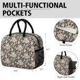 thumbnail image 6 of Womens Pioneer Flower Floral Print Pattern Lunch Box for Work,Insulated Lunch Bag for Women,Loncheras Para Mujer,Leakproof Adult Lunch Bag for Work,Beach,Travel,Picnic,Camping, 6 of 7