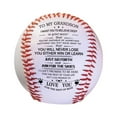 thumbnail image 2 of Desktop Decor Motivational Baseball To My Grandson You Will Never Lose Personalized Printed Baseballs For Players From Grandparents/Dad Graduation Birthday, 2 of 4