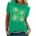 thumbnail image 2 of Summer Savings Clearance! Short Sleeve Tops for Women Vneck Womens T Shirts Loose Fit Boho Printed T Shirts Plus Size Shirts for Women 3x, 2 of 5