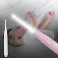 thumbnail image 4 of senveriont Earpick Flashlight Earwax Removal Tool Portable Curette Wax Battery Operated Digging Ear Pick with Replacement Head White 1Set, 4 of 6