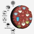 thumbnail image 6 of Kll Coffee Cups Tire Cover,Universal Wheel Tire Cover For Trailer, Rv, Suv, Truck,Camper And Many Vehicle,(17 Inch), 6 of 7