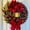 Red, variant on 2026 Large Christmas Wreaths for Front Door Artificial Lighted Christmas Wreath with Bow Ribbon Xmas Ball Front Door Wreath Xmas Wreaths for Indoor Outdoor Home Holiday Decor (Red)