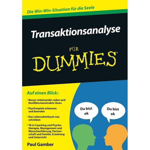 Transaktionsanalyse für Dummies, (Paperback)