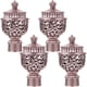 thumbnail image 1 of GOOHOCHY 4 varillas romanas con cabezal hueco para decoración de cortinas (oro rosa), 1 of 8