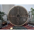 thumbnail image 3 of Labyrinth, Wood Labyrinth, Finger Labyrinth for Meditation and Prayer, Wooden Mindfulness Tool(Size : Large - 15 in), 3 of 5