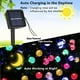 thumbnail image 2 of Guirnalda de luces solares de 5 m para jardín exterior, 30 LED, impermeable, bola de cristal, decoración colorida para festivales, fiestas, bodas, patios y Navidad (multicolor), 2 of 5