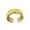 Gold, variant on Allergy Rings Adjustable Buddhas Half Face Shaped Open Rings Buddhist Finger Rings Ornament Handmade Jewelry
